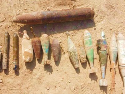 کشف و خنثیسازی دهها حلقه ماین و مواد منفجره در بادغیس